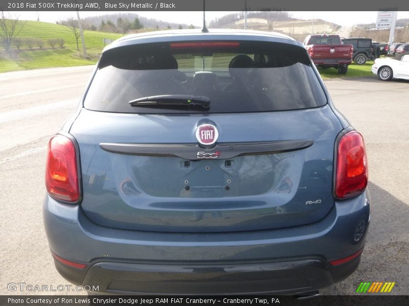 Blue Sky Metallic / Black 2018 Fiat 500X Trekking AWD