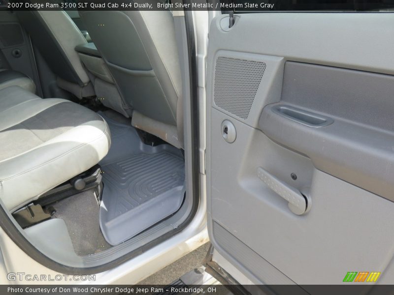 Bright Silver Metallic / Medium Slate Gray 2007 Dodge Ram 3500 SLT Quad Cab 4x4 Dually