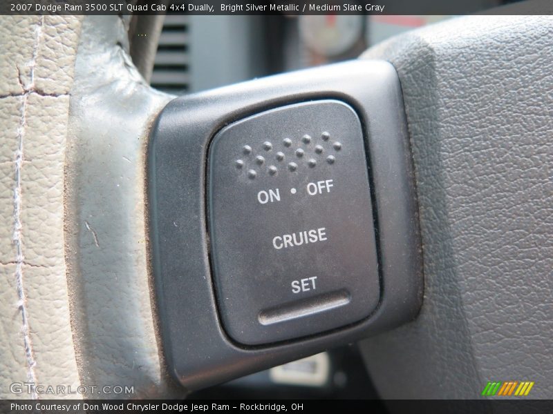 Bright Silver Metallic / Medium Slate Gray 2007 Dodge Ram 3500 SLT Quad Cab 4x4 Dually