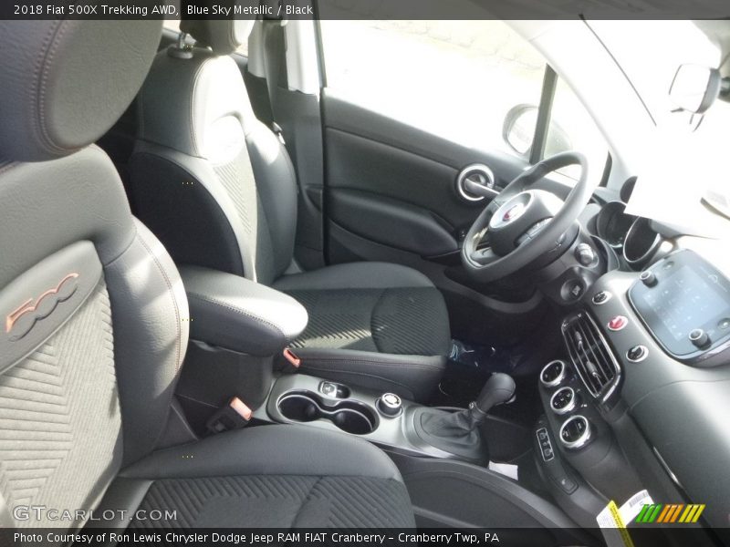 Blue Sky Metallic / Black 2018 Fiat 500X Trekking AWD