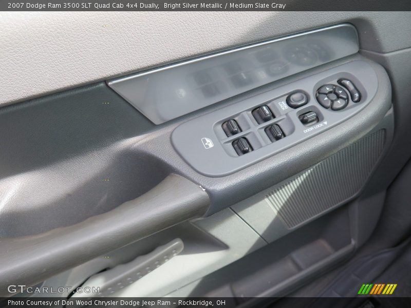 Bright Silver Metallic / Medium Slate Gray 2007 Dodge Ram 3500 SLT Quad Cab 4x4 Dually