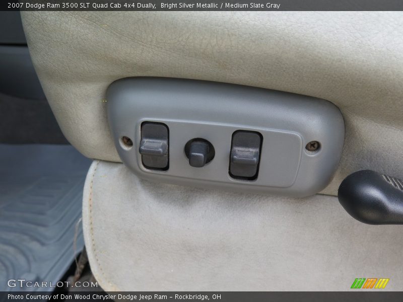 Bright Silver Metallic / Medium Slate Gray 2007 Dodge Ram 3500 SLT Quad Cab 4x4 Dually