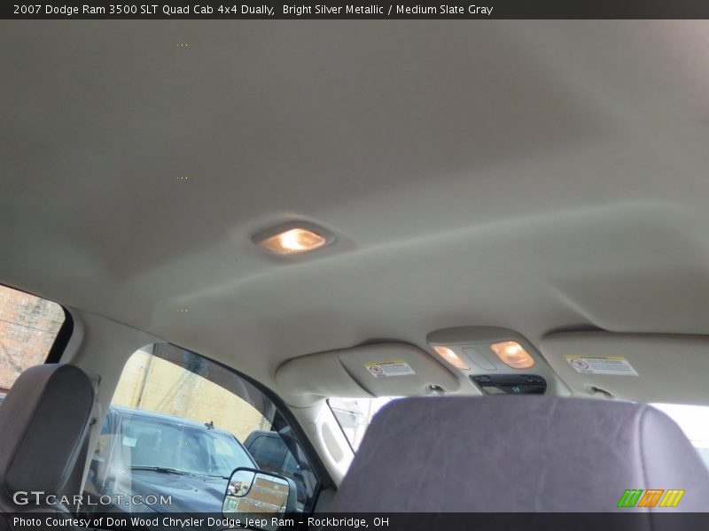 Bright Silver Metallic / Medium Slate Gray 2007 Dodge Ram 3500 SLT Quad Cab 4x4 Dually