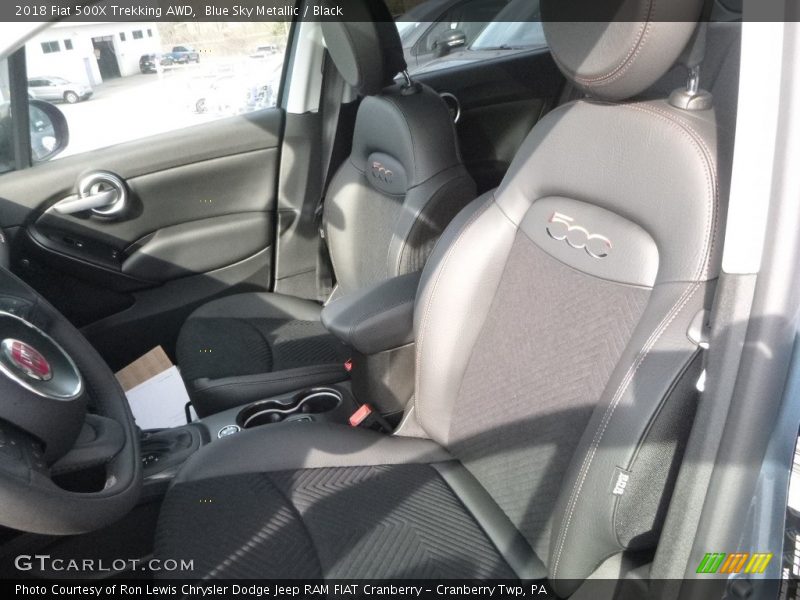 Blue Sky Metallic / Black 2018 Fiat 500X Trekking AWD