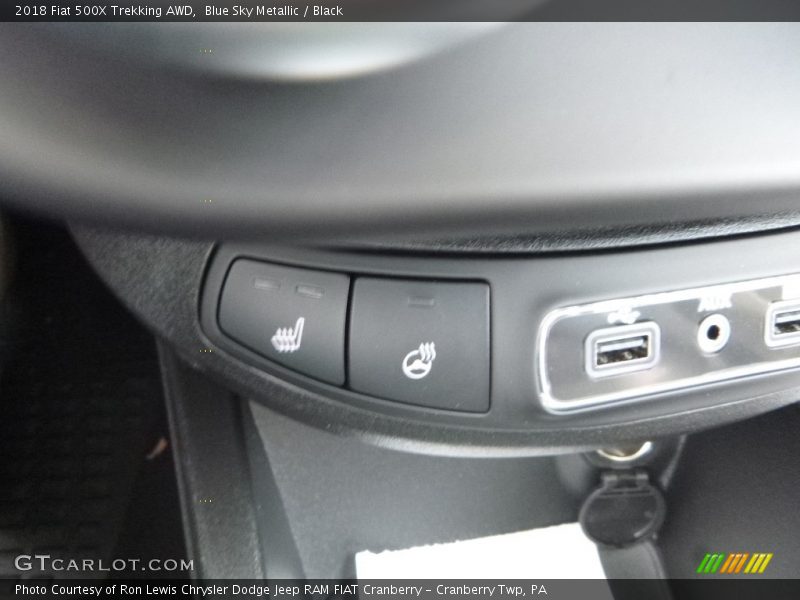 Blue Sky Metallic / Black 2018 Fiat 500X Trekking AWD