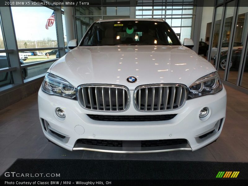 Alpine White / Terra 2018 BMW X5 xDrive35i