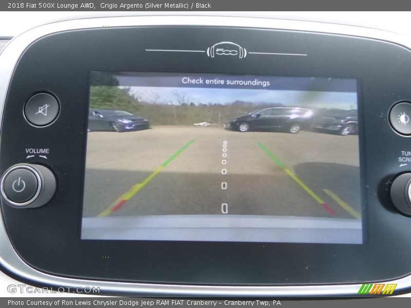 Grigio Argento (Silver Metallic) / Black 2018 Fiat 500X Lounge AWD