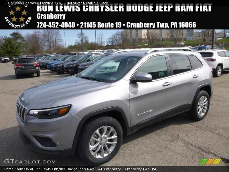 Billet Silver Metallic / Black 2019 Jeep Cherokee Latitude 4x4