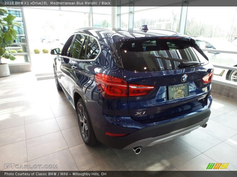 Mediterranean Blue Metallic / Black 2018 BMW X1 xDrive28i