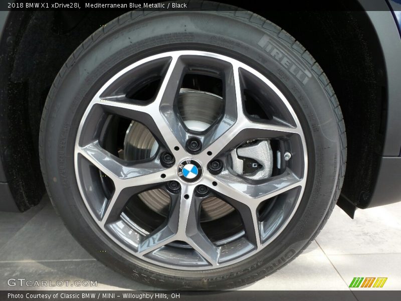 Mediterranean Blue Metallic / Black 2018 BMW X1 xDrive28i