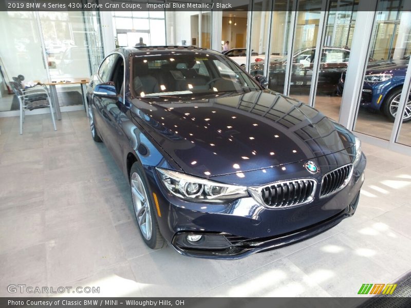 Imperial Blue Metallic / Black 2019 BMW 4 Series 430i xDrive Gran Coupe