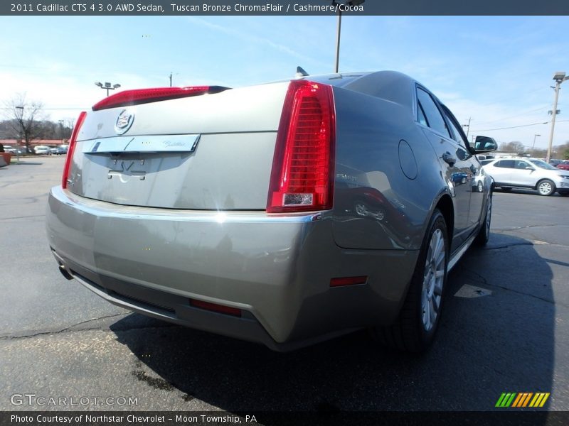 Tuscan Bronze ChromaFlair / Cashmere/Cocoa 2011 Cadillac CTS 4 3.0 AWD Sedan