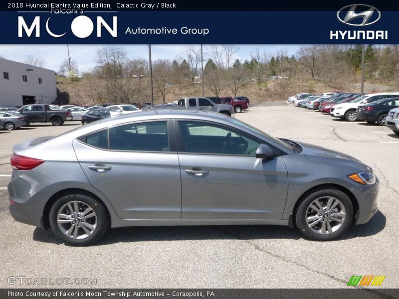 Galactic Gray / Black 2018 Hyundai Elantra Value Edition