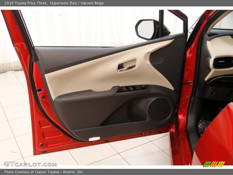 Hypersonic Red / Harvest Beige 2016 Toyota Prius Three