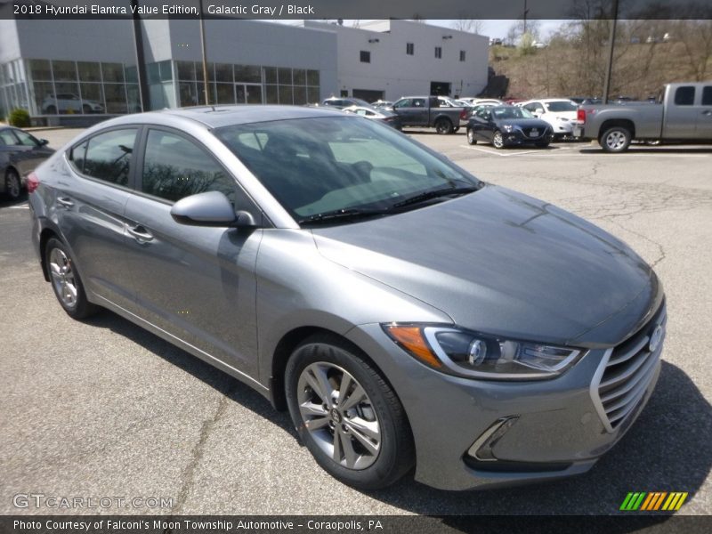 Galactic Gray / Black 2018 Hyundai Elantra Value Edition