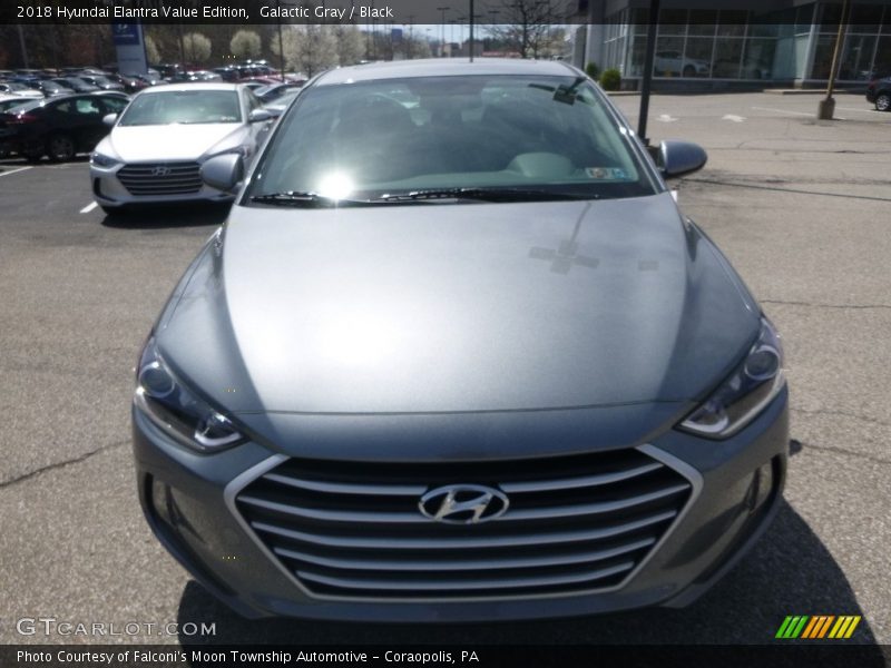 Galactic Gray / Black 2018 Hyundai Elantra Value Edition