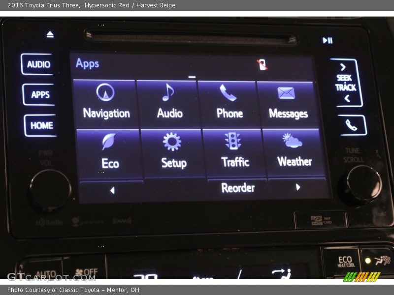 Hypersonic Red / Harvest Beige 2016 Toyota Prius Three