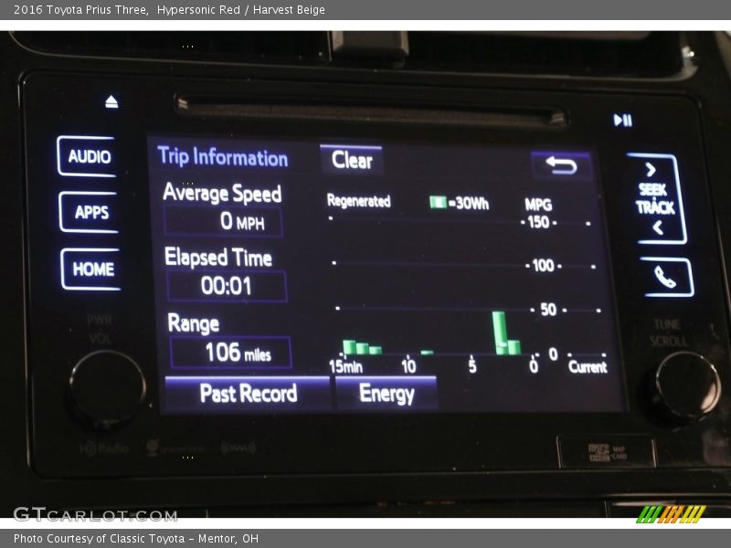 Hypersonic Red / Harvest Beige 2016 Toyota Prius Three