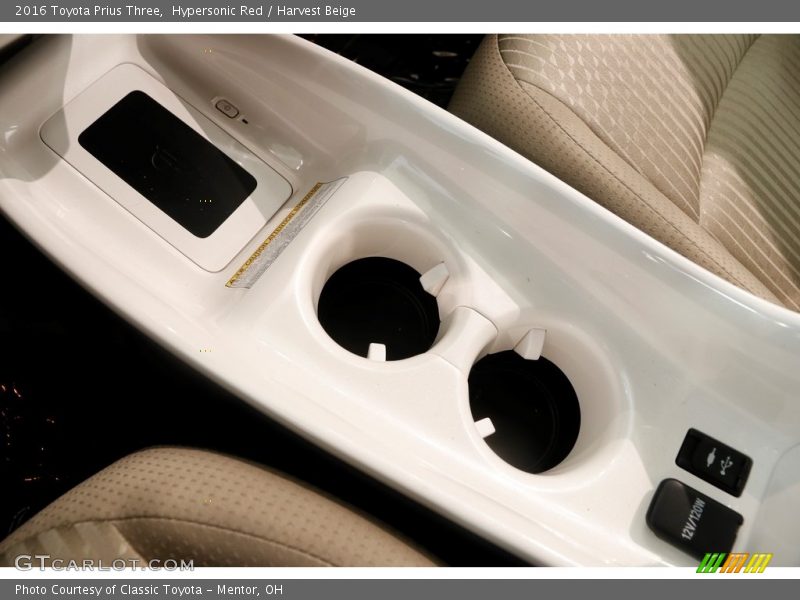 Hypersonic Red / Harvest Beige 2016 Toyota Prius Three