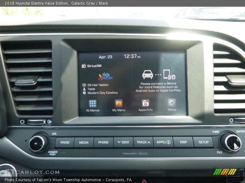 Galactic Gray / Black 2018 Hyundai Elantra Value Edition