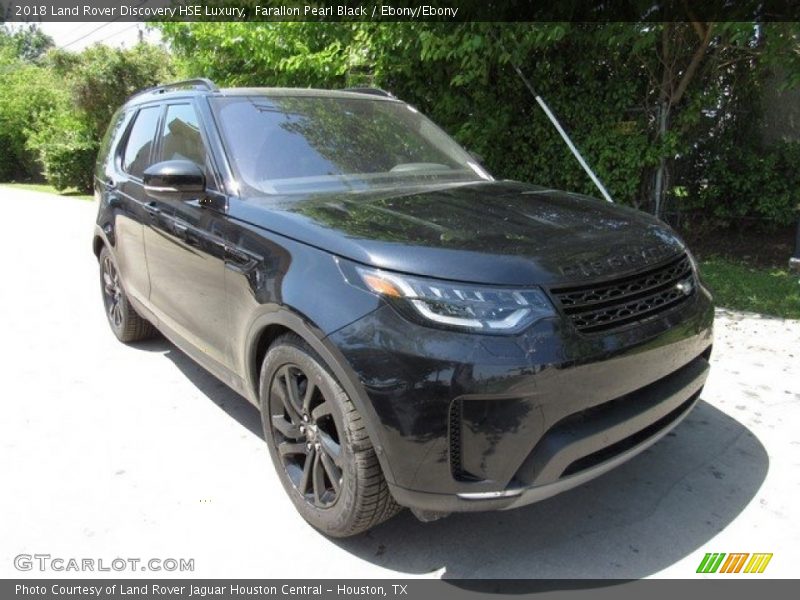 Farallon Pearl Black / Ebony/Ebony 2018 Land Rover Discovery HSE Luxury