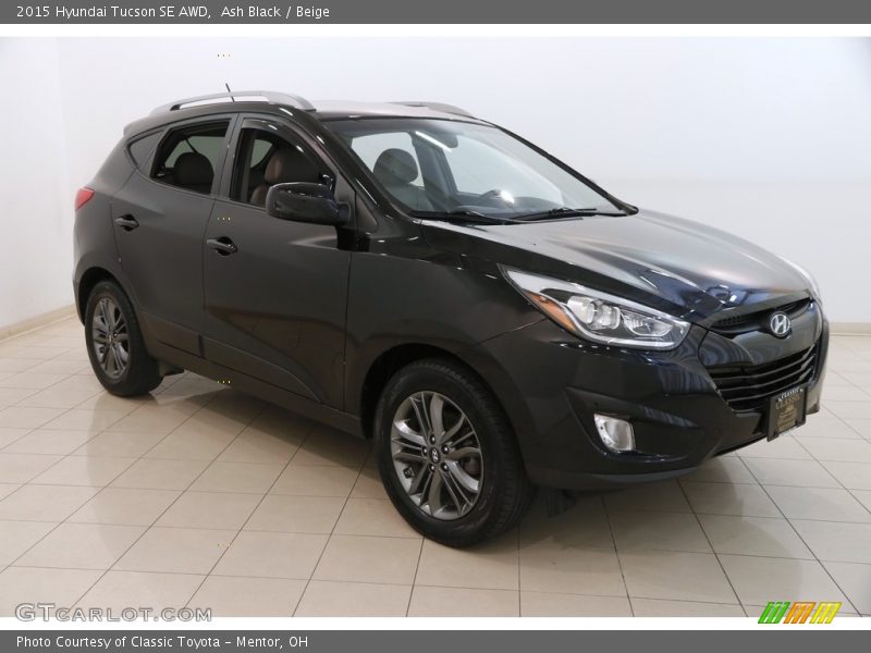 Ash Black / Beige 2015 Hyundai Tucson SE AWD