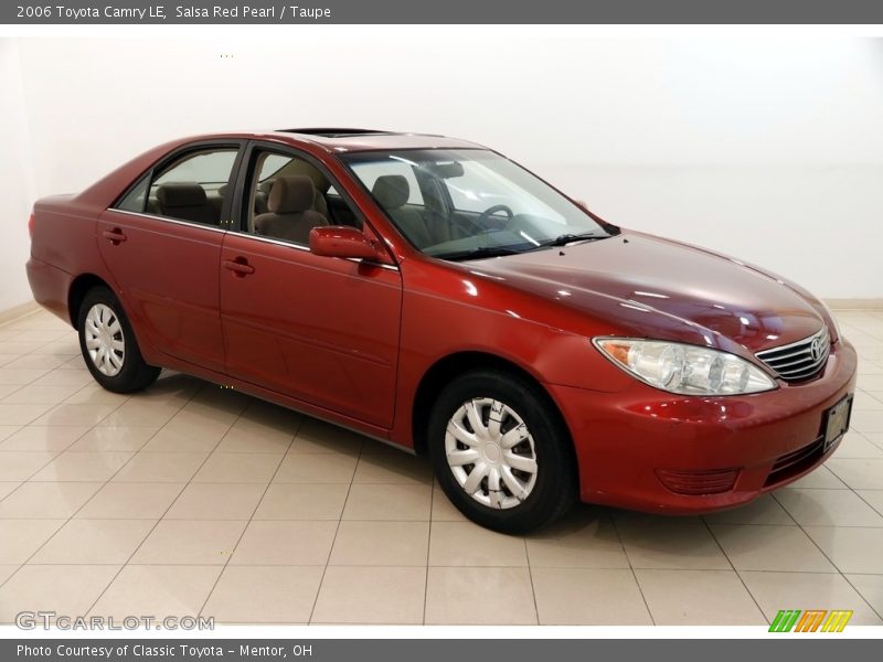 Salsa Red Pearl / Taupe 2006 Toyota Camry LE