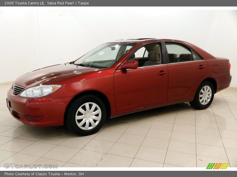 Salsa Red Pearl / Taupe 2006 Toyota Camry LE