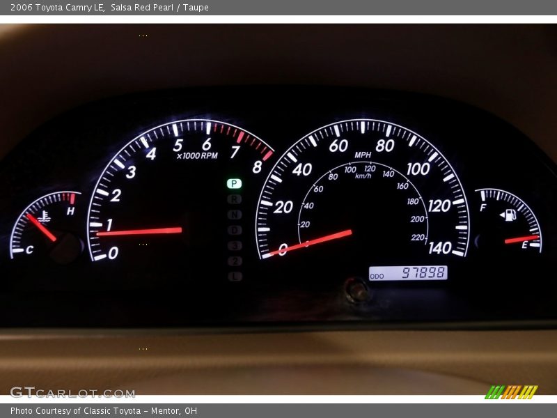 Salsa Red Pearl / Taupe 2006 Toyota Camry LE