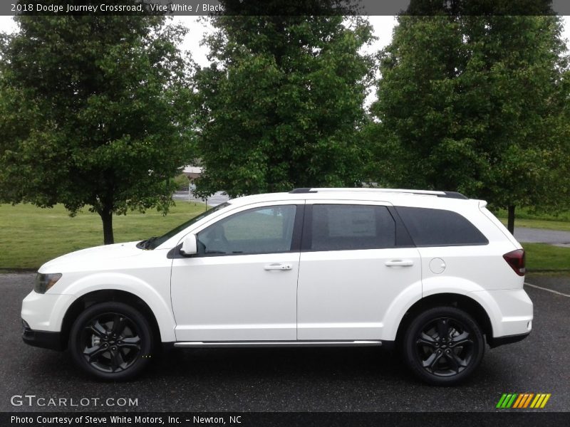 Vice White / Black 2018 Dodge Journey Crossroad