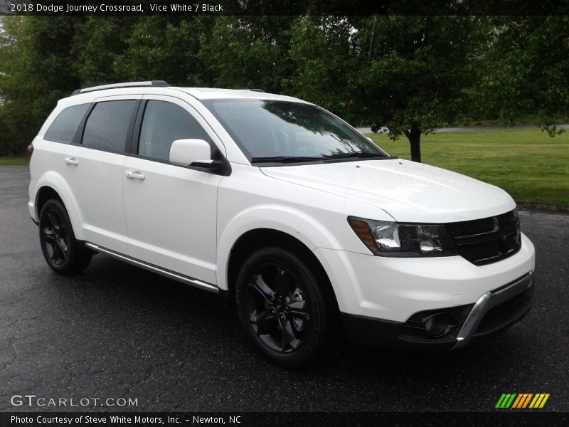 Vice White / Black 2018 Dodge Journey Crossroad