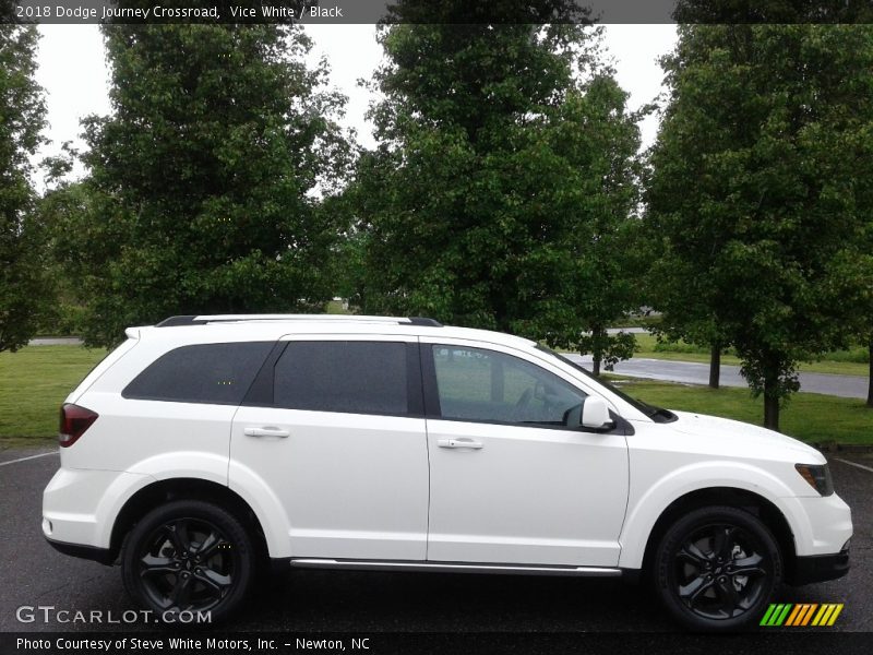 Vice White / Black 2018 Dodge Journey Crossroad