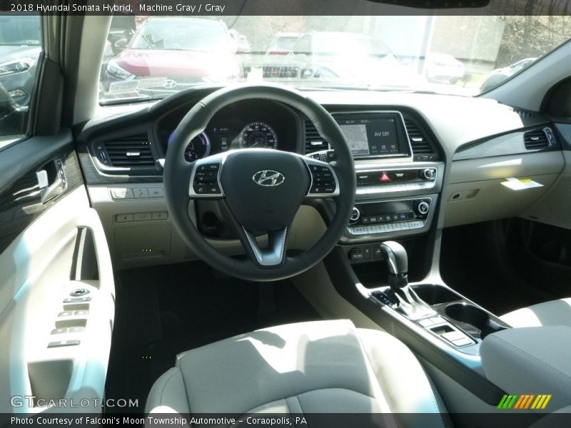 Machine Gray / Gray 2018 Hyundai Sonata Hybrid