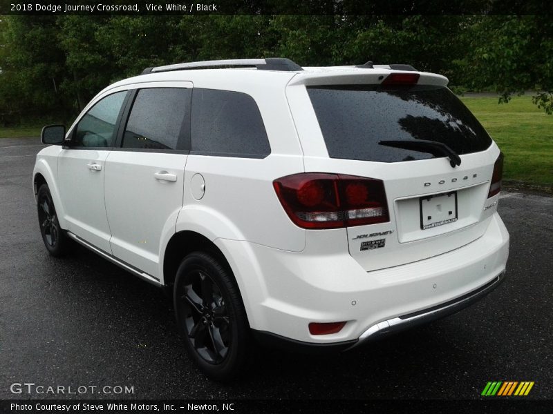 Vice White / Black 2018 Dodge Journey Crossroad