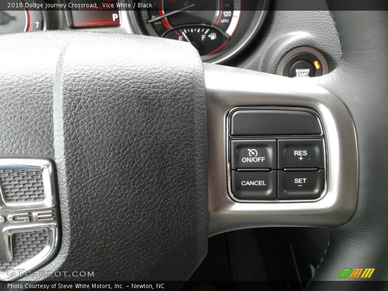 Vice White / Black 2018 Dodge Journey Crossroad