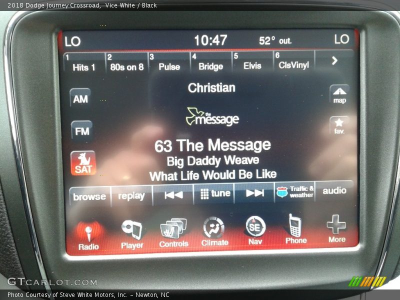 Vice White / Black 2018 Dodge Journey Crossroad