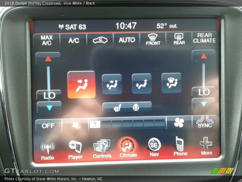 Vice White / Black 2018 Dodge Journey Crossroad