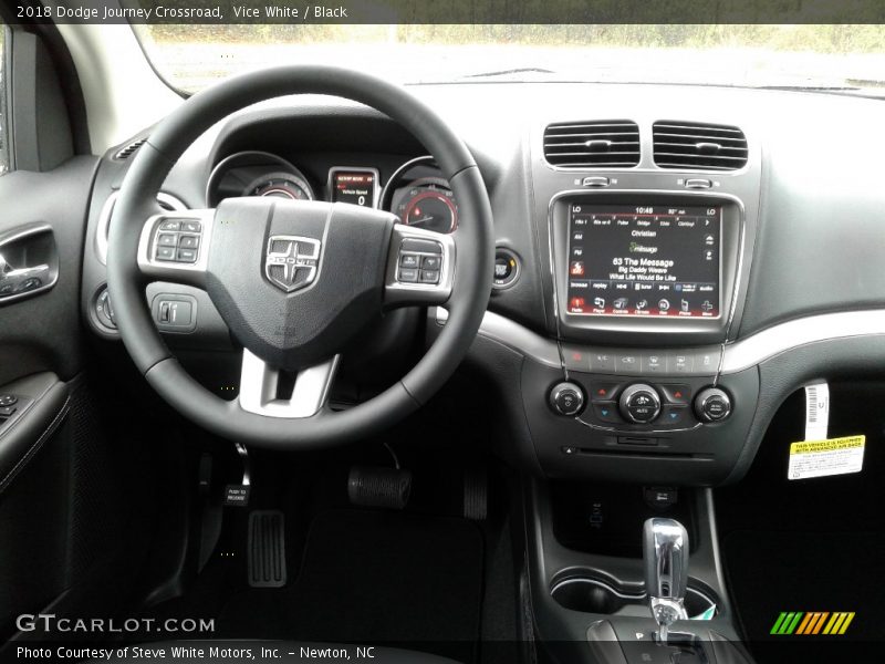Vice White / Black 2018 Dodge Journey Crossroad