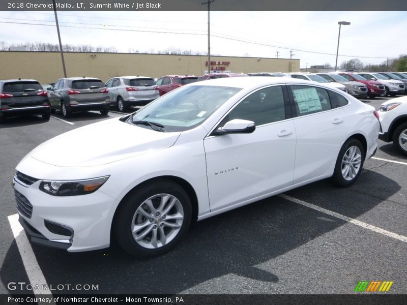 Summit White / Jet Black 2018 Chevrolet Malibu LT