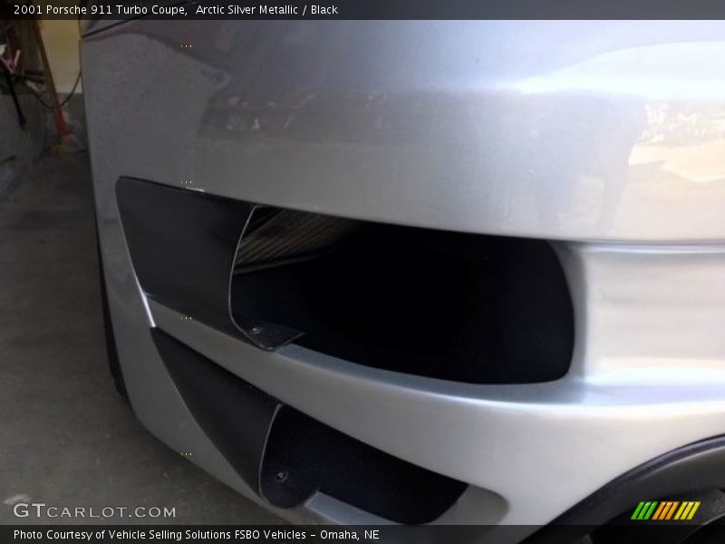 Arctic Silver Metallic / Black 2001 Porsche 911 Turbo Coupe