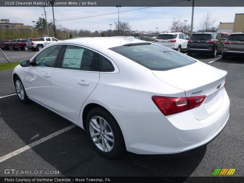 Summit White / Jet Black 2018 Chevrolet Malibu LT