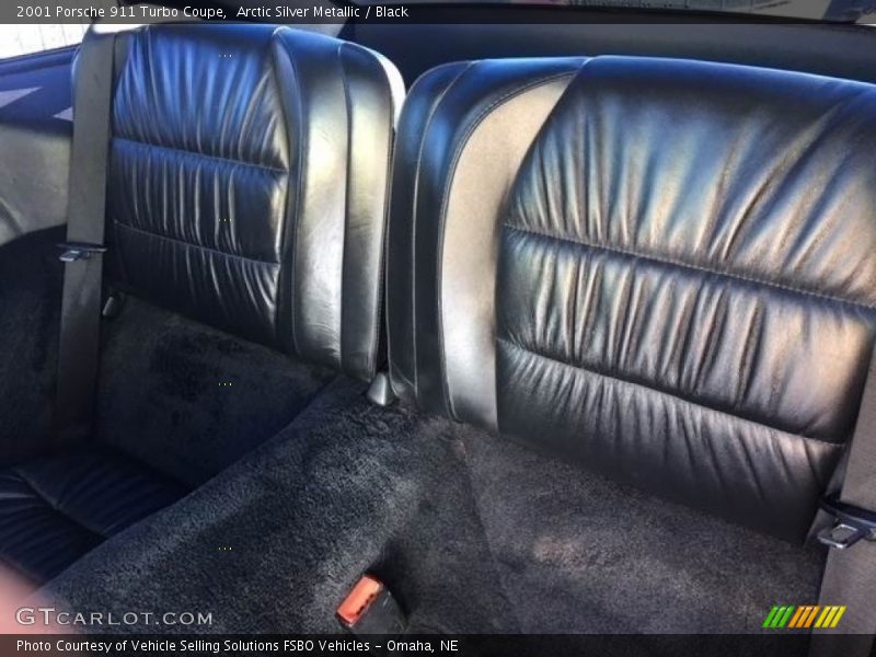 Arctic Silver Metallic / Black 2001 Porsche 911 Turbo Coupe
