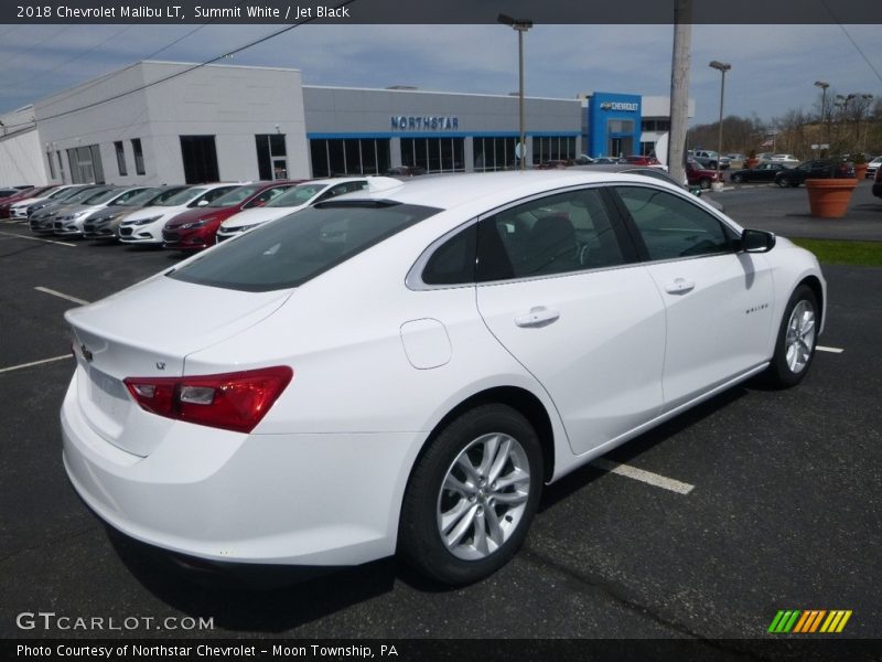 Summit White / Jet Black 2018 Chevrolet Malibu LT