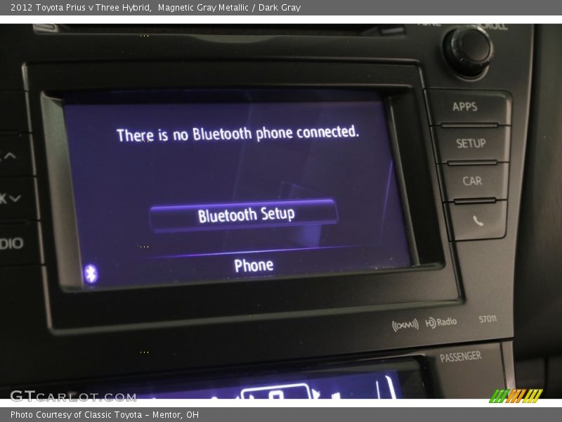 Magnetic Gray Metallic / Dark Gray 2012 Toyota Prius v Three Hybrid