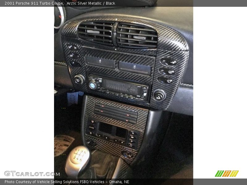 Arctic Silver Metallic / Black 2001 Porsche 911 Turbo Coupe