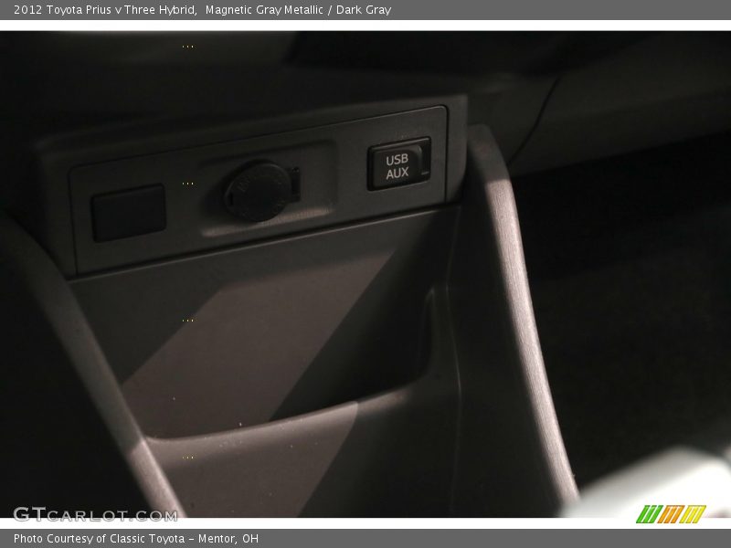 Magnetic Gray Metallic / Dark Gray 2012 Toyota Prius v Three Hybrid