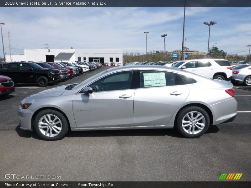 Silver Ice Metallic / Jet Black 2018 Chevrolet Malibu LT