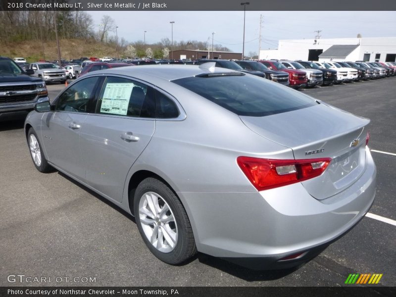 Silver Ice Metallic / Jet Black 2018 Chevrolet Malibu LT