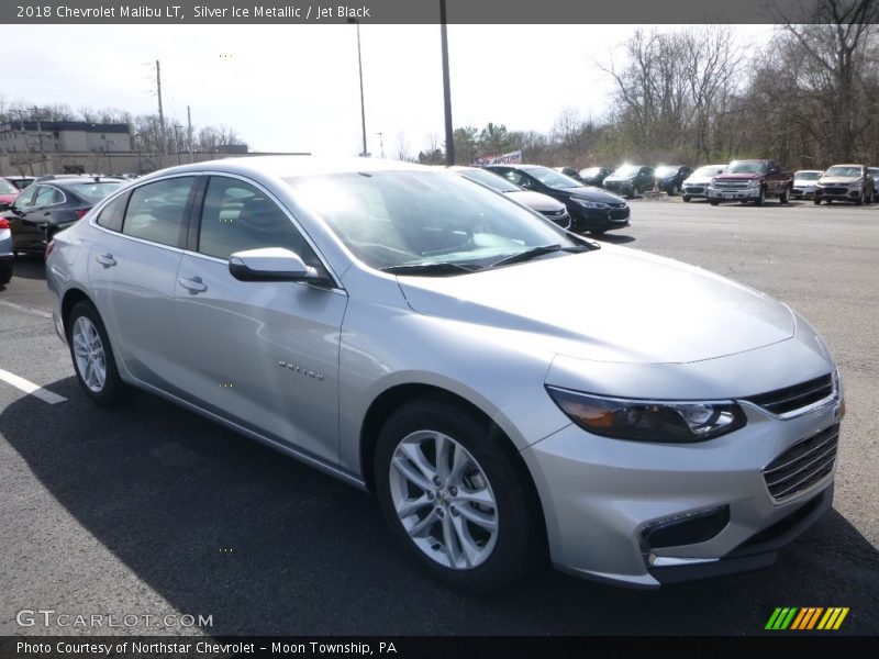 Silver Ice Metallic / Jet Black 2018 Chevrolet Malibu LT