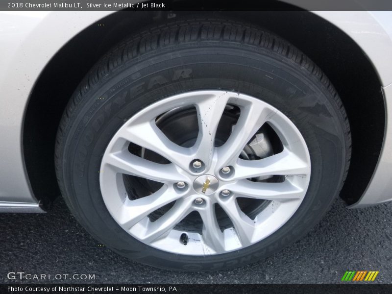 Silver Ice Metallic / Jet Black 2018 Chevrolet Malibu LT